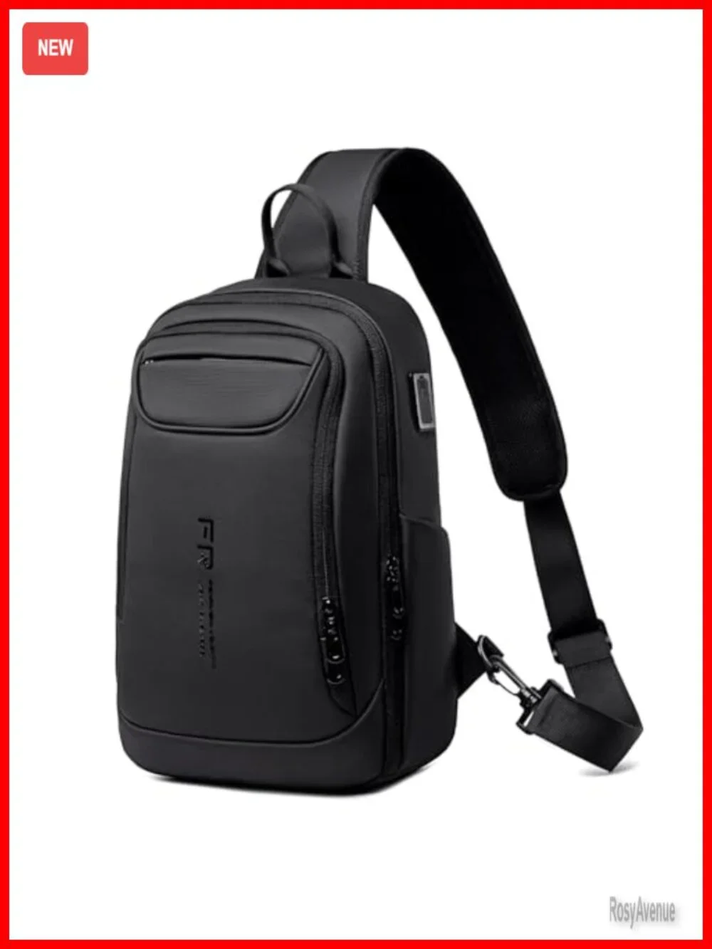 FENRUIEN Sling Backpack Mens Crossbody Bag Water Resistant Oxford Travel Daypack
